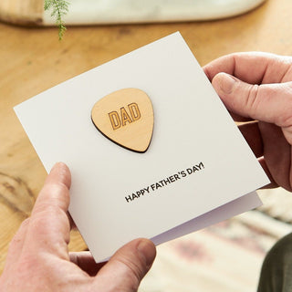 Personalised Guitar Pick Keepsake Card - Sunday's Daughter