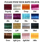 Rope Colour Options - Sunday's Daughter
