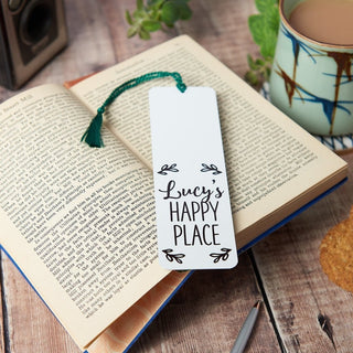 Personalised Happy Place Bookmark - Sunday's Daughter