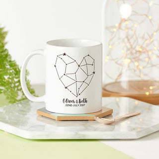 Personalised Heart Constellation Mug - Sunday's Daughter