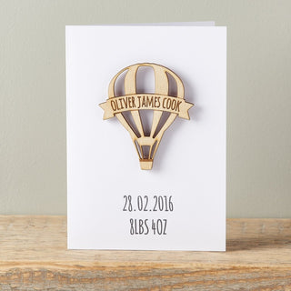 Personalised Hot Air Balloon Card - Sunday's Daughter