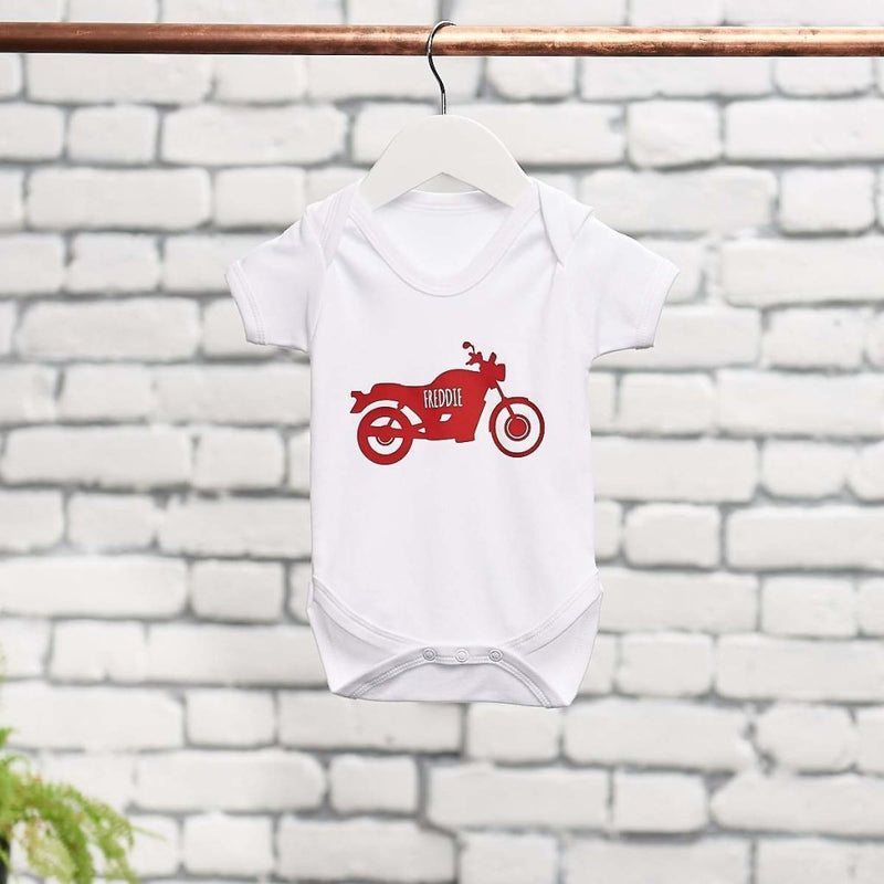 Personalised Motorbike Babygrow - Sunday's Daughter