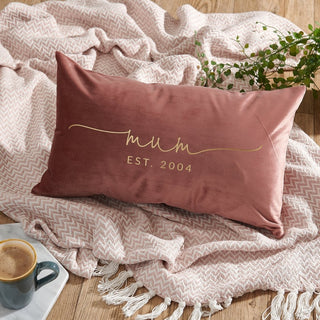 Personalised Mum Velvet Cushion - Sunday's Daughter