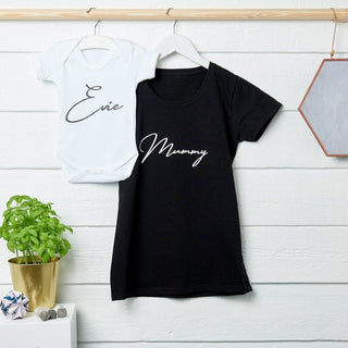 Personalised Mummy And Child Clothing Set - Sunday's Daughter