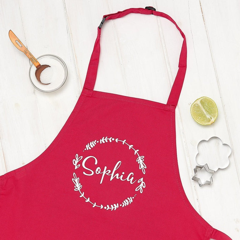 Personalised Mummy And Child Wreath Apron Set - Mothers Day gifts - Sunday's Daughter