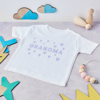 Personalised Mummy Hearts Babygrow - Sunday's Daughter