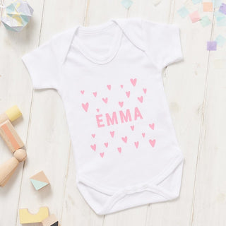 Personalised New Baby Hearts Gift Set - Sunday's Daughter