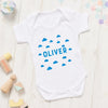 Personalised New Baby Scandi Cloud Baby Grow - Sunday's Daughter