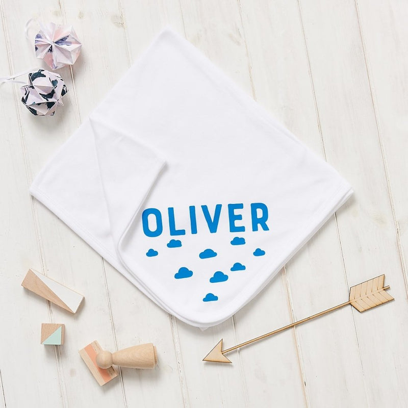 Personalised New Baby Scandi Cloud Blanket - Sunday's Daughter