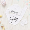 Personalised New Baby Scandi Crosses Gift Set - Sunday's Daughter