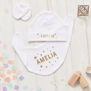 Personalised New Baby Stars Gift Set - Sunday's Daughter