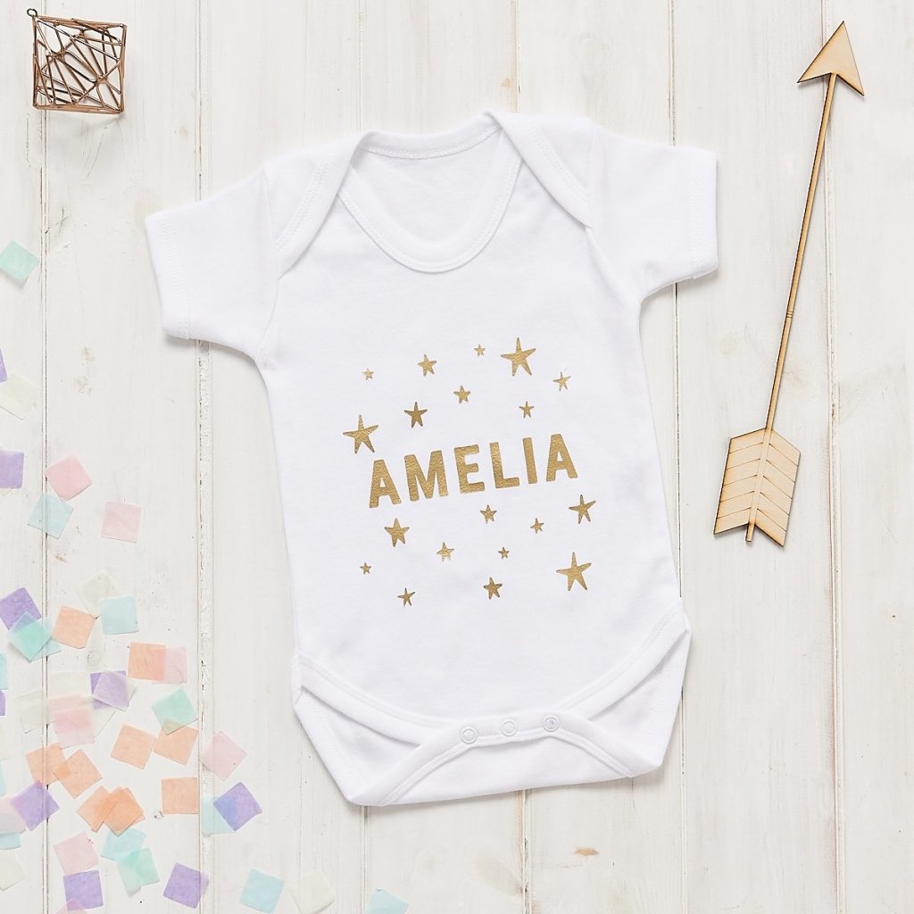 Personalised New Baby Stars Gift Set - Sunday's Daughter