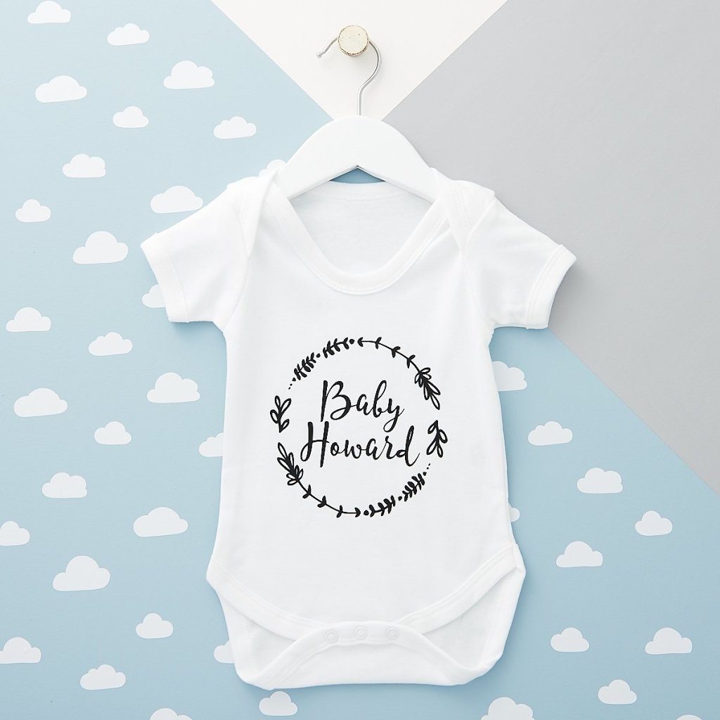 Personalised New Born Babygrow - First Mothers Day gift -Sunday's Daughter