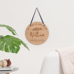 Personalised New Born Wooden Plaque - Sunday's Daughter