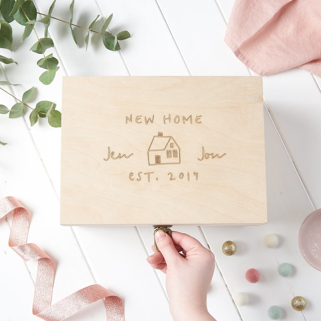 Personalised New Home Memory Box - Sunday's Daughter
