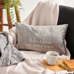 Personalised New Home Velvet Cushion - Sunday's Daughter
