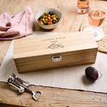 Personalised Newlyweds Wooden Wine Box