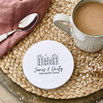 Personalised Our Happy Place Ceramic Coaster - Sunday's Daughter