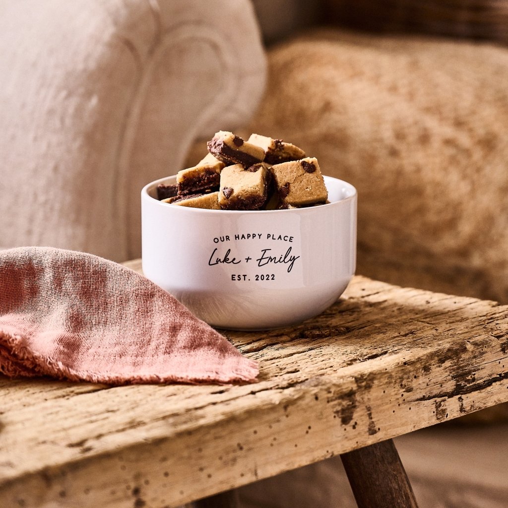 Personalised Our Happy Place Snack Bowl