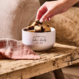 Personalised Our Happy Place Snack Bowl