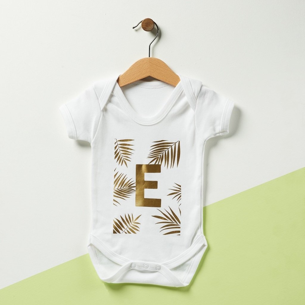 Personalised Palm Initial Baby grow - Sunday's Daughter