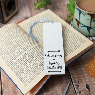 Personalised Parent And Child Reading Spot Bookmark - Sunday's Daughter