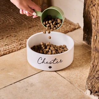 Personalised Paw Print Pet Bowl