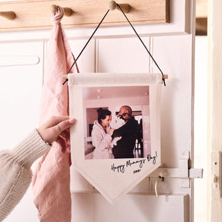 Personalised Photo Linen Flag - Mother's Day gifts - Sunday's Daughter