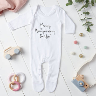 Personalised Proposal Babygrow - Sunday's Daughter