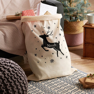 Personalised Reindeer Christmas Sack - Sunday's Daughter