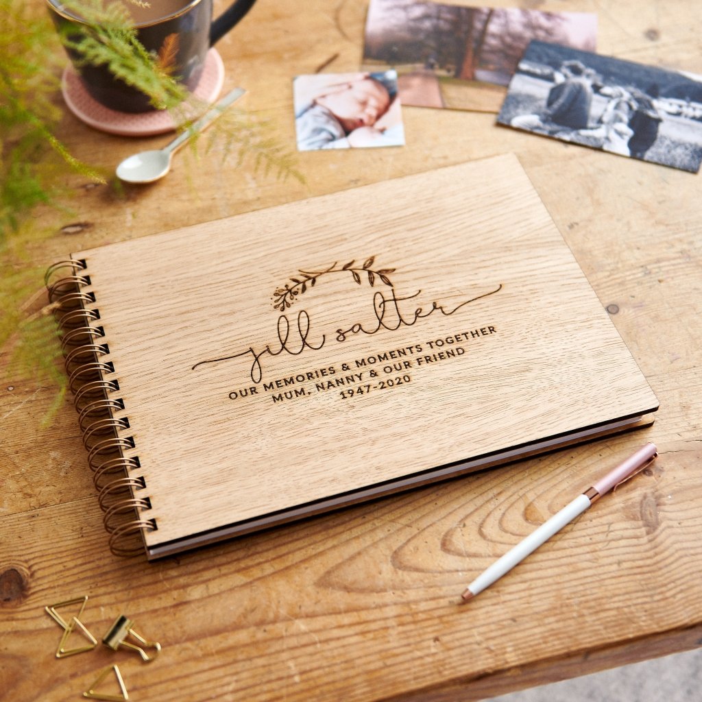Personalised Remembrance Funeral Memory Book - Sunday's Daughter