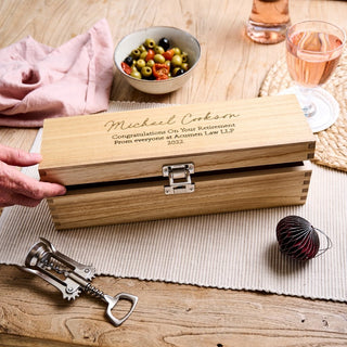 Personalised Retirement Wine Box