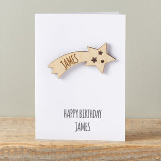 Personalised Shooting Star Card - Sunday's Daughter