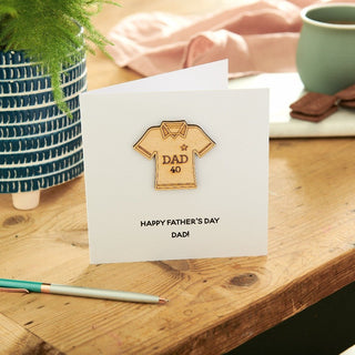 Personalised Sport's Shirt Keepsake Card - Sunday's Daughter