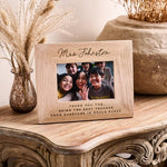 Personalised Teacher Wooden Picture Frame
