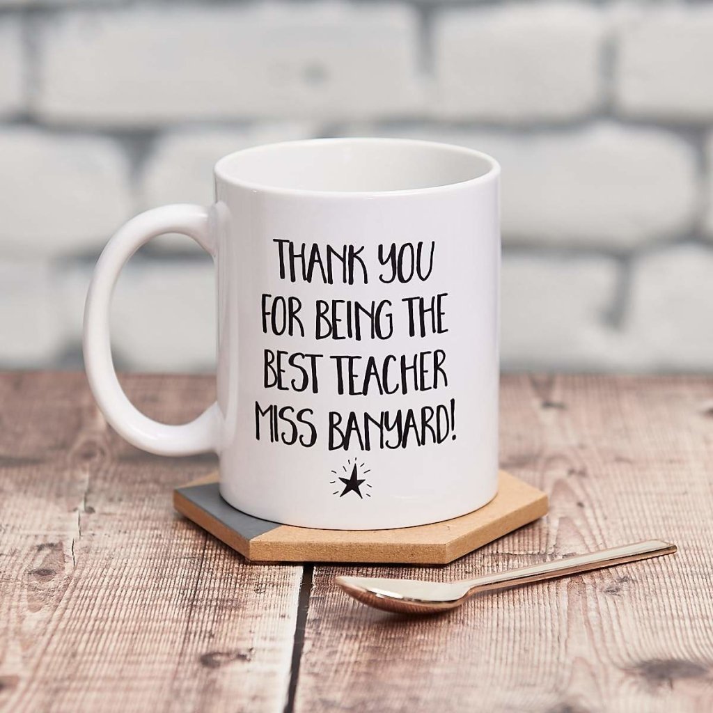 Personalised Thank You Gift For Teacher Mug - Sunday's Daughter