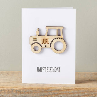 Personalised Tractor Card - Sunday's Daughter