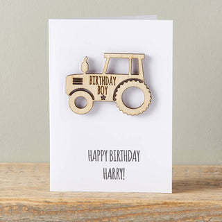 Personalised Tractor Card - Sunday's Daughter