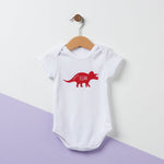 Personalised Triceratops Dinosaur Baby Grow - Sunday's Daughter