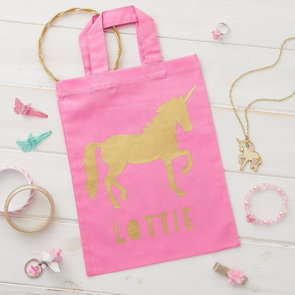 Personalised Unicorn Mini Tote Bag - Sunday's Daughter