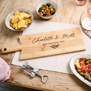 Personalised Wedding Date Serving Board