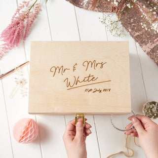 Personalised Wedding Keepsake Box - Sunday's Daughter