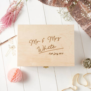 Personalised Wedding Keepsake Box - Sunday's Daughter