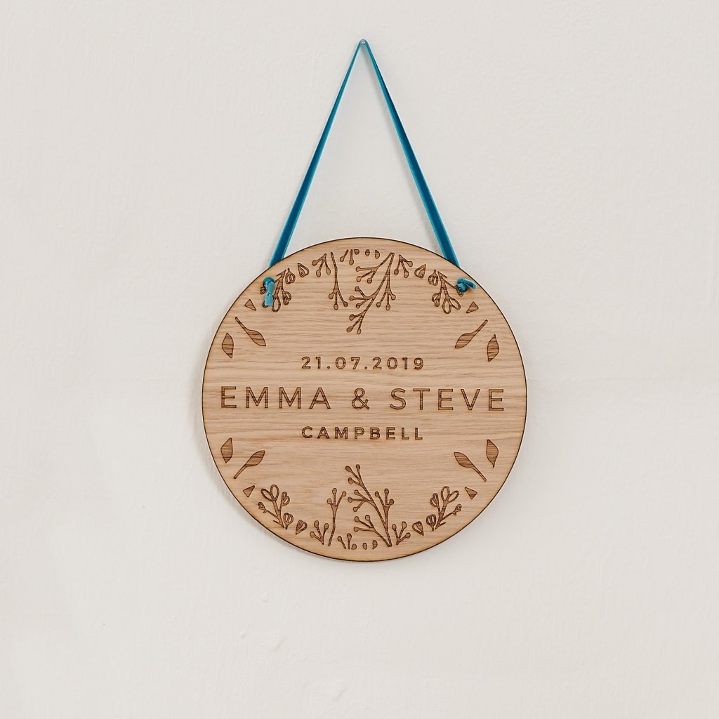 thumbnail image 2 of Personalised Wedding Photo Plaque – Stag Design 2 of 14