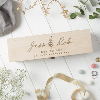 Personalised Wedding Wine Box - Sunday's Daughter