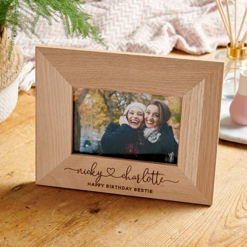 Personalised Wooden Best Friend Photo Frame - Sunday's Daughter