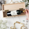 Personalised Wooden Engagement Wine Box - Sunday's Daughter