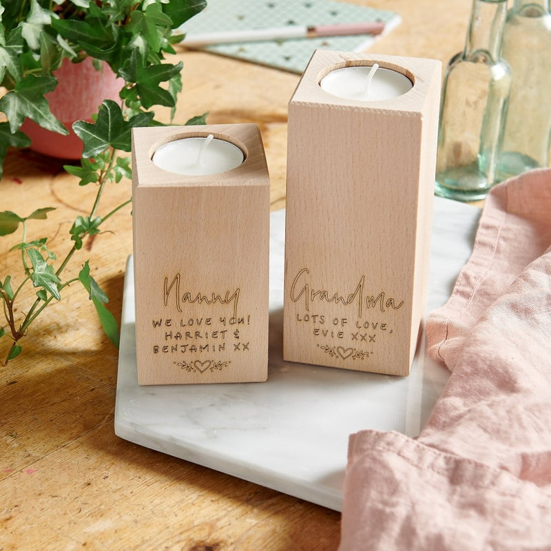 Small and Large Wooden Candles - Sunday's Daughter
