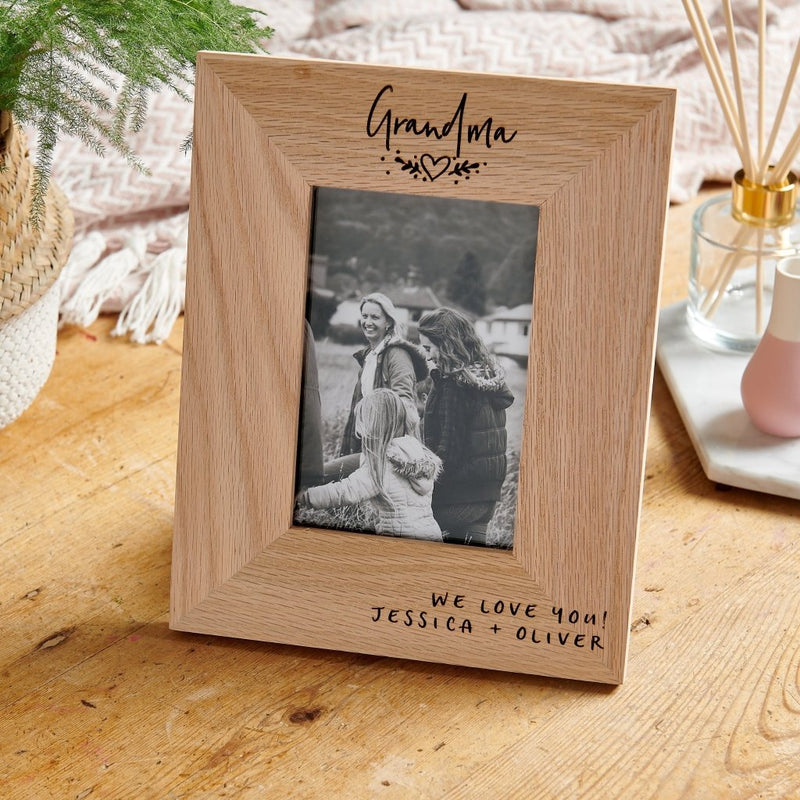 Personalised Wooden Grandparent Photo Frame - Mother's Day Gifts - Sunday's Daughter