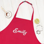 Personalised Hot Pink Childs Apron- Sunday's Daughter